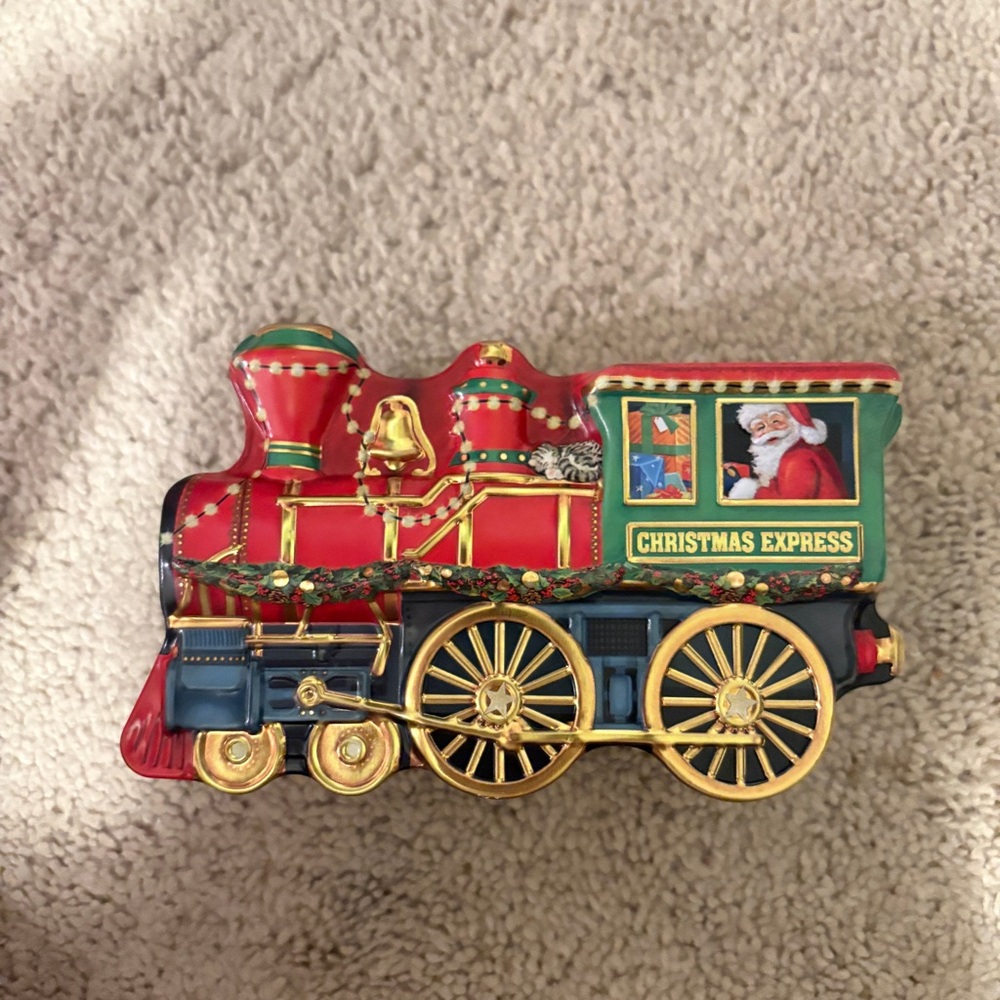 Windel Christmas Express Tin Train Container